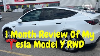 My JawDropping 1 Month Review Of the 2023 Tesla Model Y RWD [upl. by Dulla]