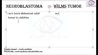 Lec 7 Differences between Neuroblastoma and Wilms Tumor  Endocrine [upl. by Den321]