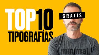 🔥 TOP TIPOGRAFÍAS y FUENTES GRATIS para diseño gráfico  Marco Creativo [upl. by Pineda730]