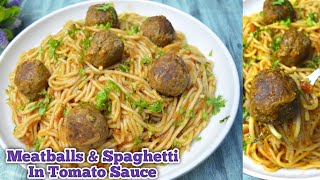 Meatballs And Spaghetti RecipeMeatballs And Spaghetti SauceSpaghetti And Meatballs Italian [upl. by Lemmie]