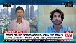 Relief International Lebanon Country Director follows up with CNN on the crisis in Lebanon [upl. by Story101]