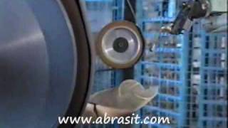 Brass Door Handles Levers  Belt Polishing Robot [upl. by Bogey115]