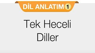 Dil Ailesi  Yapı Bakımından Diller  Tek Heceli Diller [upl. by Aynat376]