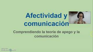 Webinar 4 Afectividad y comunicación [upl. by Dyrraj762]