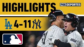 ¡DESPERTARON LOS YANKEES Y GANAN JUEGO 4  Dodgers 411 Yankees  HIGHLIGHTS  Serie Mundial 2024 [upl. by Esinek]