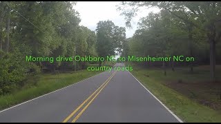 NORTH CAROLINA BACKROADS  Morning drive Oakboro NC to Misenheimer NC on country roads  ASMR [upl. by Eno]