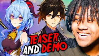 I Reacted To GENSHIN IMPACT Character DEMOS amp TEASERS [upl. by Schaffel981]