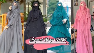 Beautiful And Elegant Abaya Designs  Latest Trandy Abaya 2024  abaya [upl. by Noyes486]