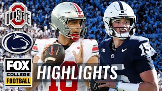 No 4 Ohio State Buckeyes vs No 3 Penn State Nittany Lions Highlights  FOX College Football [upl. by Winters]