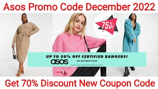 Asos Promo Code December 2022 Verified Asos Discount Code Get 70 Off New Asos Coupon [upl. by Wynnie266]