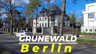 WALKING Tour through the RICHEST neighborhood in BERLIN  District GRUNEWALD [upl. by Florio939]