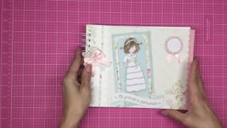 Libro de firmas para Comunión Scrapbooking [upl. by Suissac]