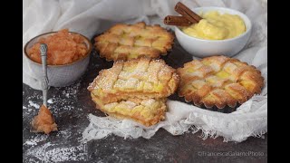 Mini crostata con marmellata e crema pasticcera [upl. by Anerbas]