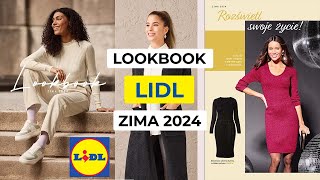 Lookbook Lidl Zima 2024  Moda damska  Sukienki spodnie legginsy swetry bluzy kurtki płaszcze [upl. by Victoria484]