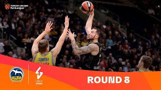 ALBA BerlinLDLC ASVEL Villeurbanne  Round 8 Highlights  202324 Turkish Airlines EuroLeague [upl. by Ahkihs]