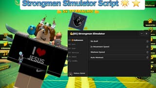 STRONGMAN SIMULATOR SCRIPT WORKING 2024 NO BUGS [upl. by Euqenimod]