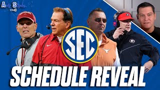 2024 SEC Schedule Released  Top Matchups with Texas Oklahoma Entering the League [upl. by Atinra]