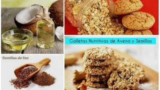 Galletas DELICIOSAS y NUTRITIVAS de AVENA [upl. by Aelgna849]