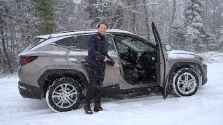 Hyundai Tucson 2022 Test Drive in Deep SNOW [upl. by Suckow]