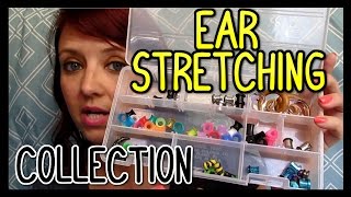 Ear Stretching  My Plug And Tunnel Collection 📍 How To With Kristin [upl. by Ahseem]