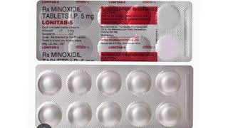 LONITAB 5 Tablets MINOXIDIL TABLETS IP 5 mg [upl. by Estrella616]