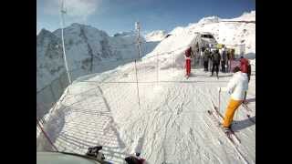 Sölden 2012  Abfahrt Piste 23  vom Giggijoch zu den Gletschern [upl. by Airual]