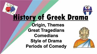 Origin of Greek Drama  Greek dramatist  Themes  periods of Greek Comedy  Greek Drama style [upl. by Charmian516]