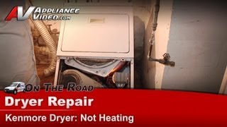 Kenmore Dryer Repair  Not Heating  Heating Element [upl. by Primo]