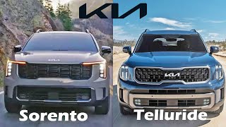 Kia Sorento vs Kia Telluride visual compare [upl. by Othella84]