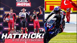 MASTERCLASS Toprak Razgatlioglu Made a Perfect Wins in Misano WSBK Race toprakrazgatlıoğlu sbk [upl. by Walley91]