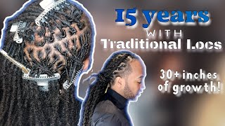 15 YEAR LOC JOURNEY  Healthy Traditional Loc’s  Retwist Hubby’s Locs with me☺️ [upl. by Alhsa]