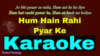 Hum Hain Raahi Pyaar Ke  Kishor Kumar Karaoke  Hindi amp English [upl. by Chaddie]