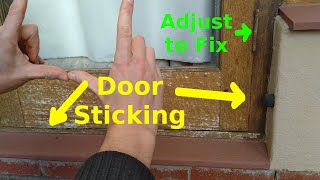 Sticking Door Solved by Shimming the Hinge [upl. by Sher]