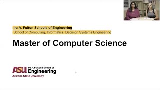 ASUs Online Master of Computer Science  Live QampA webinar  October 2019 [upl. by Kellby802]