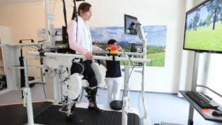 Gangroboter Lokomat zur robotergestützten Gangtherapie [upl. by Tenenbaum905]