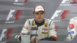 kimi raikkonen and heikki kovalainen speaking finnish fuji 2007 [upl. by Nallek941]