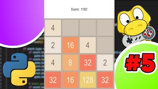 Faire un 2048 en Python  Partie 5  Gestion des déplacements des pièces [upl. by Hatokad]