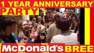 1 Year Anniversary Party of McDonalds Opening in Bree Belgium 24 November 2022 [upl. by Aiasi150]