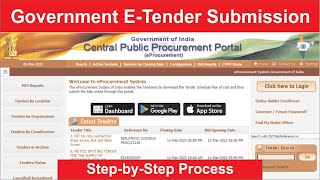 Government E Tender Filing Process E Procurement  E procure Portal  Government Tender tenders [upl. by Ng733]