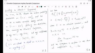 Chowlas conjecture implies Sarnaks conjecture 06 a corollary to Chowlas conjecture part 1 higher [upl. by Hilten879]