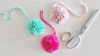 How to make yarn Pom Poms Easy [upl. by Agostino725]