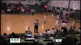 Boys Basketball Webb Spartans vs Donelson Christian Academy [upl. by Jillian]