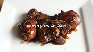 Tasty Caribbean Brown Stew Chicken Made easy [upl. by Thorvald]