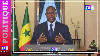 MESSAGE A LA NATION DU PRESIDENT MACKY SALL Intégralité du discours en FRANCAIS [upl. by Ponzo]