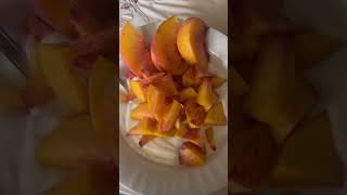 peaches cream reels food shortsvideo reelsinstagram brunch weekend [upl. by Shirlee327]