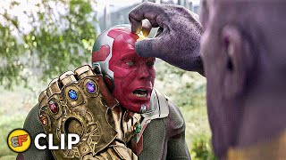 Thanos Kills Vision  Thanos Uses Time Stone  Avengers Infinity War 2018 IMAX Movie Clip HD 4K [upl. by Eural]