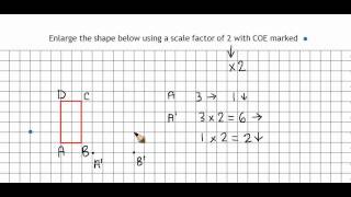 Enlargement with positive scale factor [upl. by Leahcimdivad29]