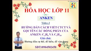 Viết đồng phân cấu tạo đồng phân hình học của Anken C4H8 và C5H10 [upl. by Koosis]