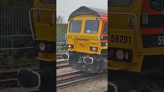 FLHH 59201 hauling 6V62 Southampton Up Yard to Westbury Tarmac aggregate empties 311024 [upl. by Eidas]