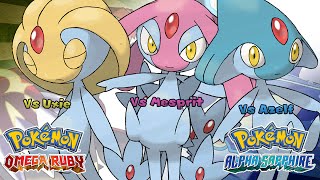 Pokémon Omega Ruby amp Alpha Sapphire  Uxie Mesprit amp Azelf Battle Music HQ [upl. by Fosdick]